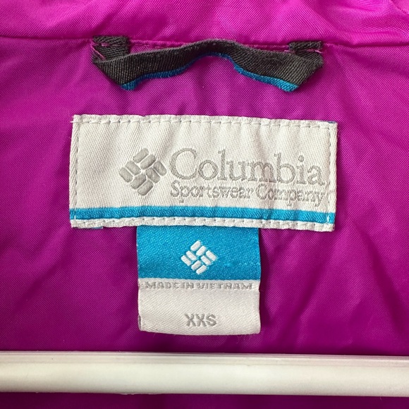 Girls Columbia Quilted Hooded jacket - Picture 3 of 7